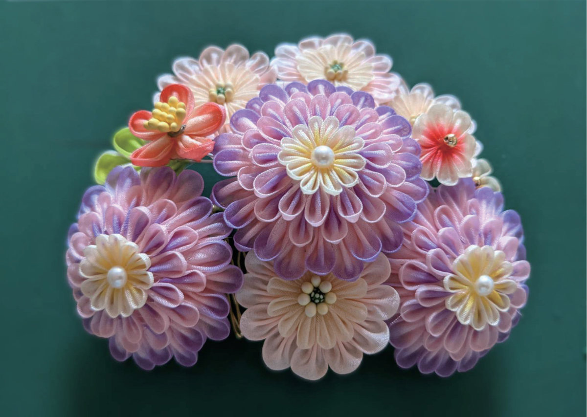 お花クラフト_かんざし２